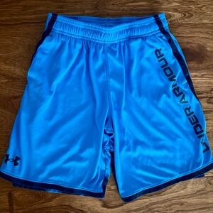 Under Armour Boy’s Bright Blue Athletic Shorts